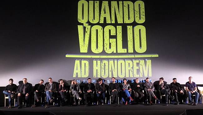 Conferenza stampa del film "Smetto quando voglio - Ad honorem" Conferenza stampa