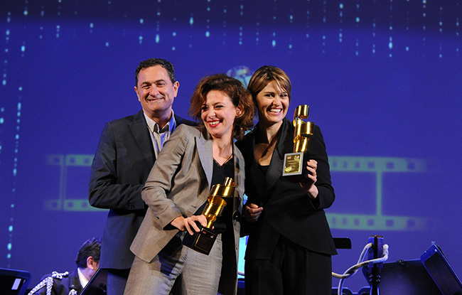 Paolo Masini Jasmine Trinca e Paola Cortellesi La Pellicola D'Oro